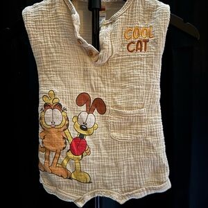 Garfield "Cool Cat" Cream Cotton Kids Romper